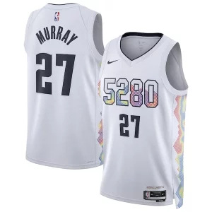 Jamal Murray Denver Nuggets Nike Unisex Exceptionnel 2024/25 Swingman Player Jersey City Edition White