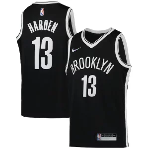 James Harden Brooklyn Nets Nike Youth 2021/22 Diamond Swingman Jersey Notable Icon Edition Black