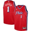 James Harden Philadelphia 76ers Jordan Brand Youth Swingman Jersey Stylish Statement Edition Red