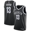 James Superbe Harden Brooklyn Nets Nike 2020/21 Swingman Jersey Black Icon Edition