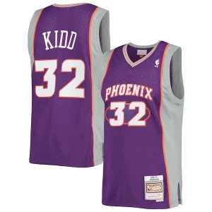 Jason Kidd Phoenix Stylish Suns 2001/02 Hardwood Classics Swingman Jersey Purple