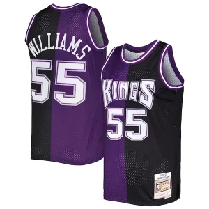 Jason Williams Sacramento Kings Hardwood Splendide Classics 2000/01 Split Swingman Jersey Purple/Black