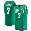 Jaylen Brown Boston Celtics 2024 NBA Finals Gracieux Champions Fast Break Replica Player Jersey Kelly Green Icon Edition