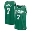 Jaylen Brown Boston Celtics Fast Break Replica Player Jersey Icon Élégant Edition Kelly Green
