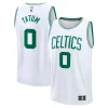 Jayson Tatum Boston Celtics Fast Break Stylish Replica Player Jersey Association Edition White