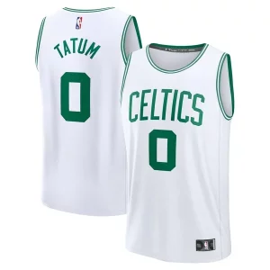 Jayson Tatum Boston Celtics Fast Break Stylish Replica Player Jersey Association Edition White
