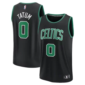 Jayson Tatum Boston Stylish Celtics Fast Break Replica Player Jersey Statement Edition Black