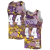 Jerry West Los Angeles Lakers 1971/72 Hardwood Classics Lunar Personalisable New Year Swingman Jersey Purple
