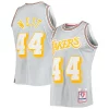 Jerry West Los Angeles Lakers 75th Anniversary 1971/72 Hardwood Classics Gracieux Swingman Jersey Silver