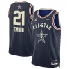 Joel Embiid Jordan Brand Unisex 2024 NBA All Star Admirable Game Swingman Jersey Navy