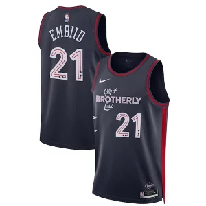 Joel Embiid Philadelphia 76ers Nike Unisex 2023/24 Swingman Jersey Navy Tendance City Edition