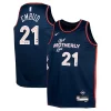 Joel Embiid Philadelphia 76ers Nike Youth Swingman Replica Jersey City Vibrant Edition Navy
