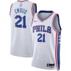 Joel Embiid Philadelphia Moderne 76ers Nike Unisex Swingman Jersey Association Edition White/Royal