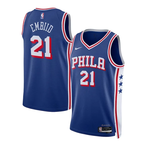 Joel Embiid Philadelphia Sophistiqué 76ers Nike Youth Swingman Jersey Icon Edition Royal