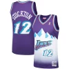 John Stockton Utah Jazz Hardwood Classics Swingman Jersey Collectible Purple