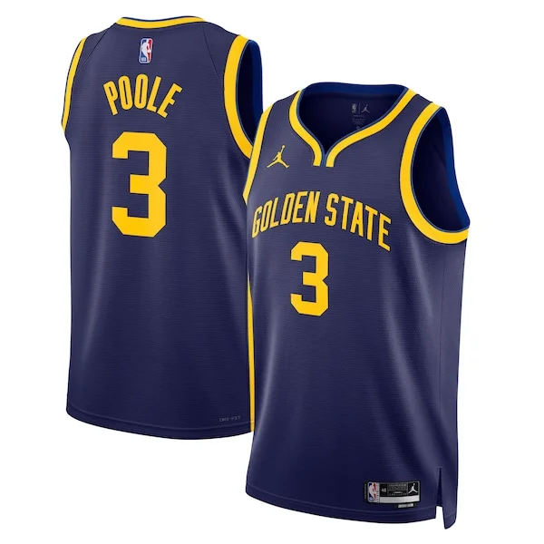 Jordan Classique Poole Golden State Warriors Jordan Brand Unisex Swingman Jersey Statement Edition Navy