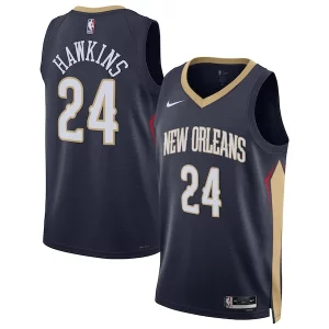 Jordan Hawkins New Orleans Pelicans Nike Unisex Swingman Jersey Icon Edition Navy Dashing