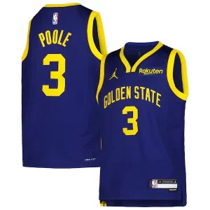 Jordan Poole Golden State Warriors Élégant Youth 2022/23 Swingman Jersey Navy Statement Edition