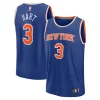 Josh Hart New York Knicks Fast Break Premium Replica Player Jersey Icon Edition Royal