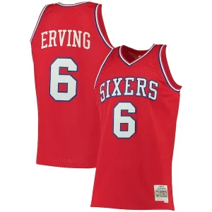 Julius Erving Philadelphia 76ers 1982/83 Charming Big & Tall Hardwood Classics Swingman Jersey Red