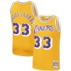 Kareem Abdul Jabbar Los Angeles Classique Lakers Hardwood Classics Swingman Jersey Gold/Purple