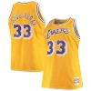 Kareem Abdul Jabbar Los Angeles Lakers 1984/85 Big & Tall Hardwood Classics Swingman Jersey Gold Premium