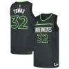 Karl Anthony Towns Minnesota Timberwolves Jordan Brand Authentic Exquisite Player Jersey Statement Edition Anthracite