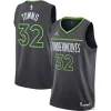 Karl Anthony Towns Minnesota Timberwolves Jordan Brand Unisex Swingman Jersey Statement Edition Charcoal Magnifique