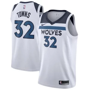 Karl Anthony Towns Minnesota Timberwolves Nike Swingman Commémoratif Jersey White Association Edition