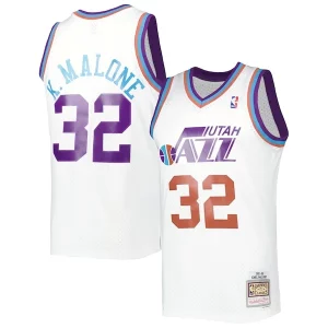 Karl Confortable Malone Utah Jazz 1991/92 Hardwood Classics Reload 3.0 Swingman Jersey White