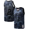 Karl Malone Utah Jazz Hardwood Classics 1991/92 Tie Dye Notable Swingman Jersey Black