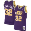 Karl Splendide Malone Utah Jazz 1991/92 Hardwood Classics Swingman Jersey Purple
