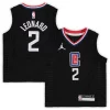 Kawhi Leonard LA Clippers Gracieux Jordan Brand Preschool 2020/21 Fast Break Replica Jersey Statement Edition Black