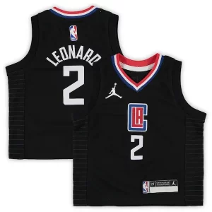 Kawhi Leonard LA Clippers Jordan Brand Toddler 2020/21 Jersey Black Statement Edition Vibrant