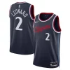 Kawhi Leonard LA Clippers Nike Unisex Magnifique 2024/25 Swingman Jersey Navy Icon Edition