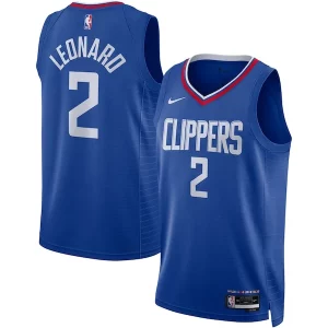 Kawhi Leonard LA Clippers Nike Unisex Swingman Jersey Icon Premium Edition Royal/White