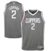 Kawhi Leonard LA Clippers Nike Youth 2020/21 Swingman Player Jersey Gray Notable Earned Edition