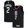 Kawhi Leonard LA Éclatant Clippers Jordan Brand Youth 2020/21 Swingman Player Jersey Black Statement Edition