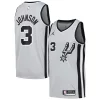 Keldon Johnson San Antonio Spurs Nike Swingman Player Premium Jersey Statement Edition Silver