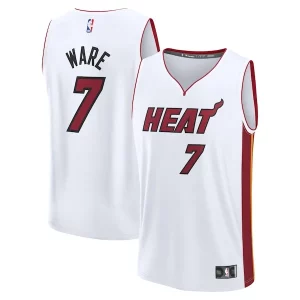 Kel'el Ware Miami Heat Fast Break Replica Player Jersey Incontournable Association Edition White