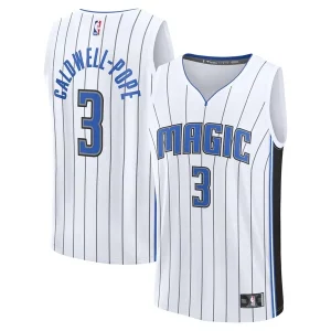 Kentavious Caldwell Pope Orlando Personalisable Magic Fast Break Replica Player Jersey Association Edition White