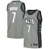 Kevin Distingué Durant Brooklyn Nets Nike Swingman Player Jersey Statement Edition Gray/Blue