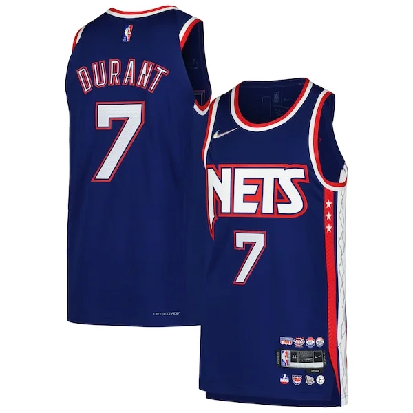 Kevin Durant Brooklyn Nets Nike Authentic Personalisable Player Jersey City Edition Blue