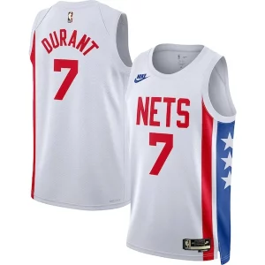 Kevin Durant Brooklyn Nets Nike Swingman Jersey Classic Edition White Moderne