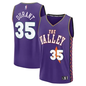 Kevin Durant Phoenix Suns Youth 2024/25 Fast Break Player Jersey City Edition Personalisable Purple