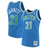 Kevin Garnett Minnesota Admirable Timberwolves 1995/96 Hardwood Classics Swingman Jersey Blue