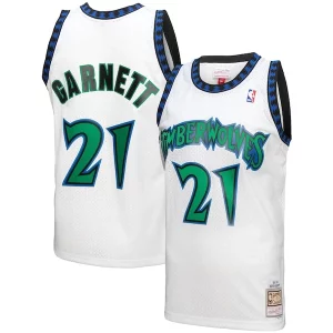 Kevin Garnett Minnesota Timberwolves 1997 98 Hardwood Classics Exceptionnel Reload 3.0 Swingman Jersey White
