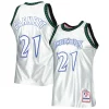 Kevin Garnett Minnesota Timberwolves 1997/98 Hardwood Classics 75th Anniversary Moderne Swingman Jersey Platinum