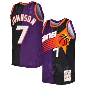Kevin Johnson Phoenix Superbe Suns Hardwood Classics 1996/97 Split Swingman Jersey Purple/Black