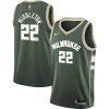Khris Middleton Milwaukee Bucks Nike Youth 2021/22 Captivant Swingman Jersey Icon Edition Hunter Green